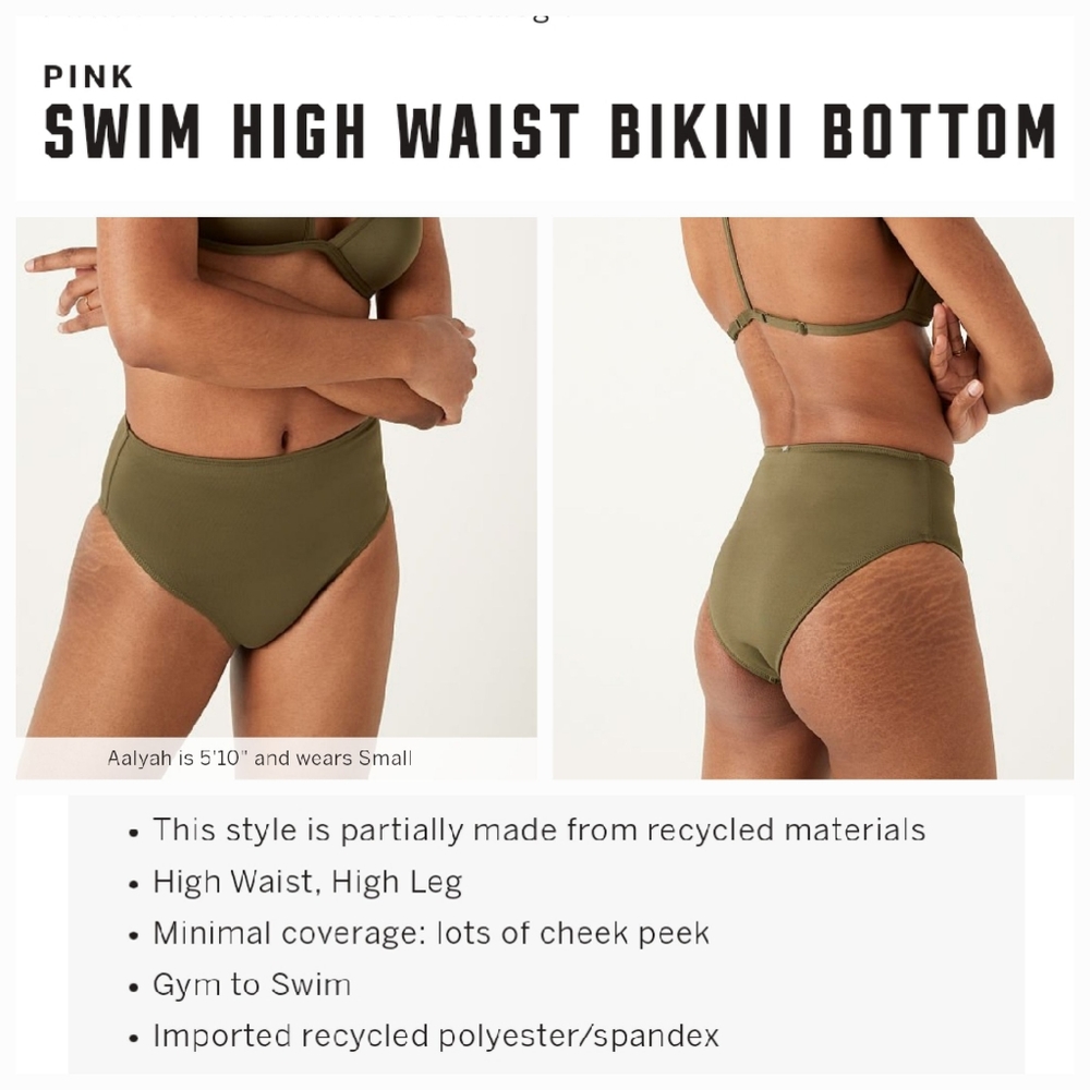 Victoria's secret pink swim high waist bikini bottom